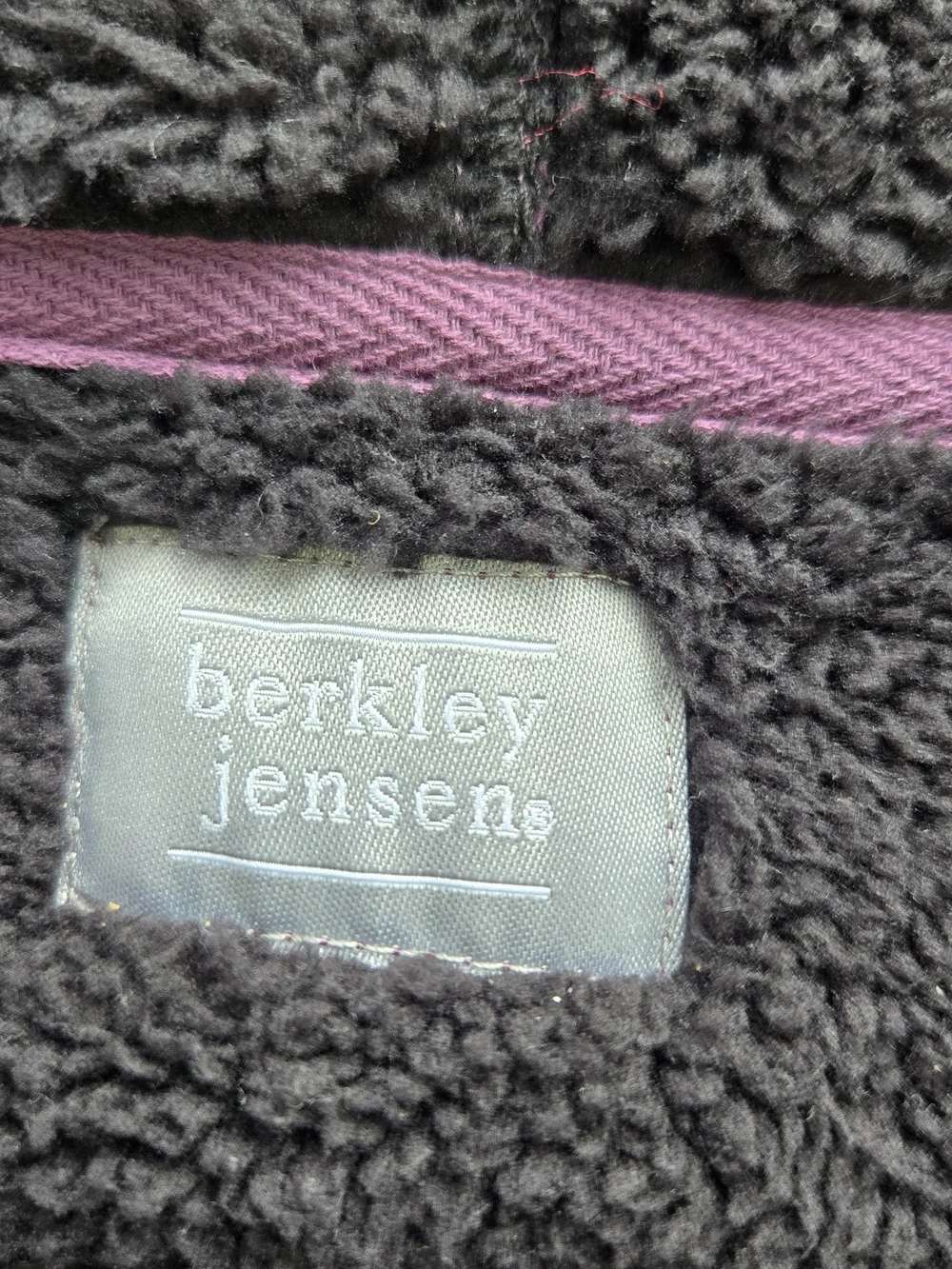 Berkley Jensen Purple Sherpa-Lined Hoodie – Size 4